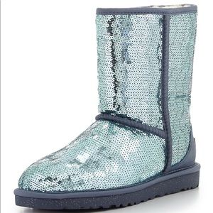 blue sparkly uggs